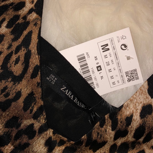 NWT Zara leopard print strapped top 🖤 - Picture 3 of 4